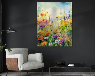 Zomer! Wilde bloemenveld van Studio Pieternel