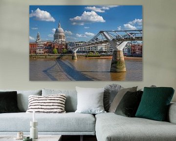 Millenium Bridge in de zomer van Markus Lange