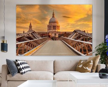 Millenium Bridge bij zonsopgang van Markus Lange