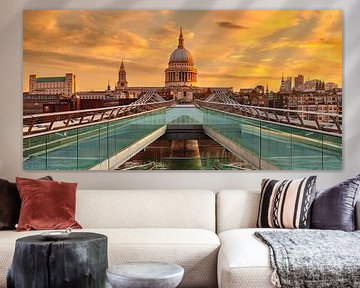 Millenium Bridge bij zonsopgang van Markus Lange