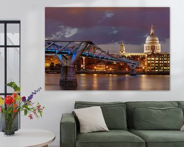 Millenium Bridge na zonsondergang van Markus Lange