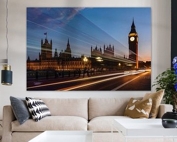 Houses of Parliament with Big Ben at the blue hour by Markus Lange