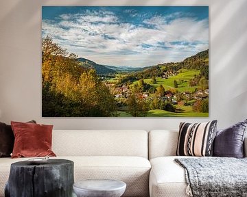 Autumnal view of the Säntis from Oberstaufen by Leo Schindzielorz