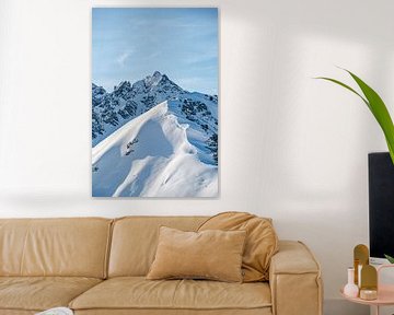prachtig uitzicht op de Allgäuer Alpen in de winter van Leo Schindzielorz