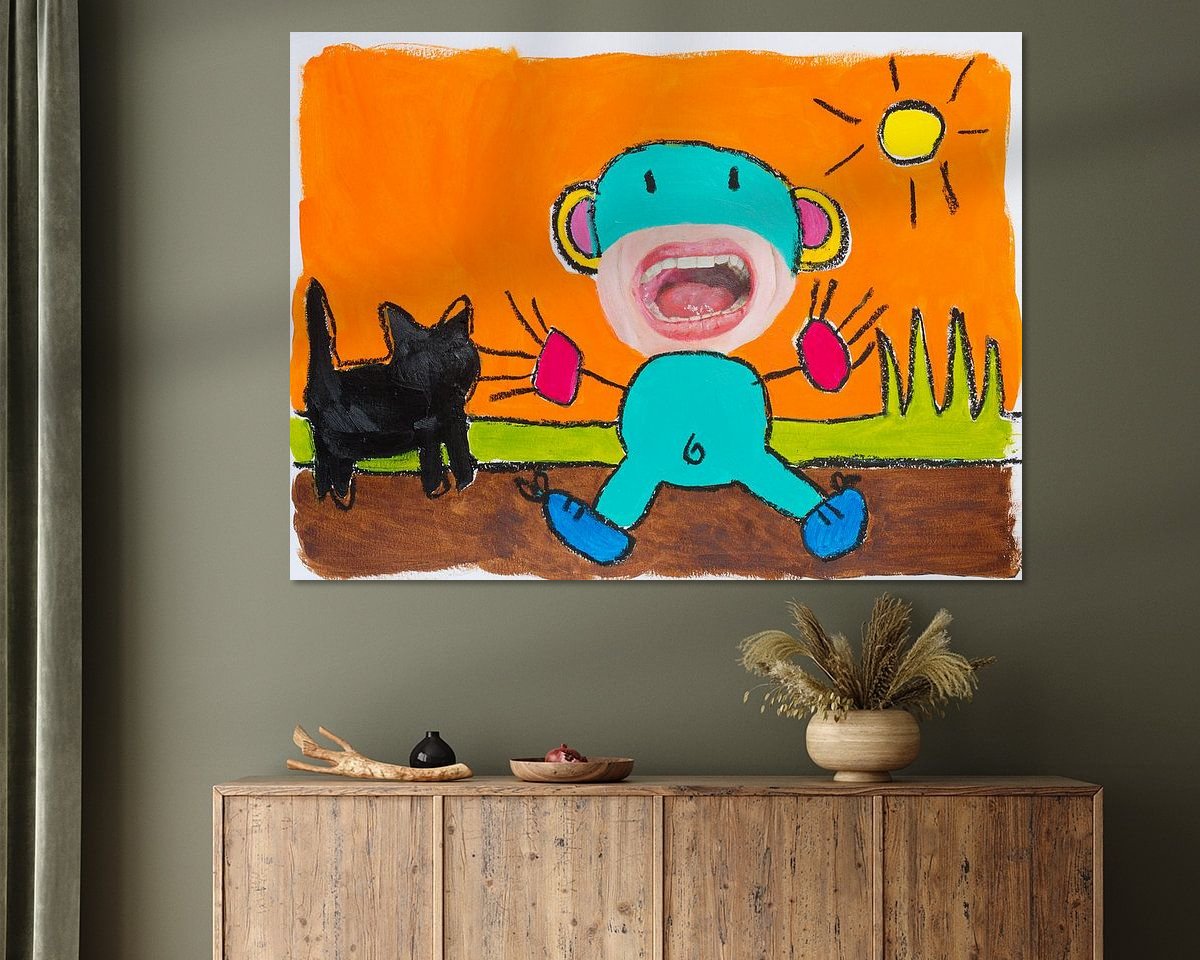 Example of the artwork in a room
