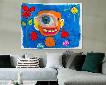 Das kann mein 5-Jähriger - rote Blume (aus dem Originalbild) von QEIMOY
