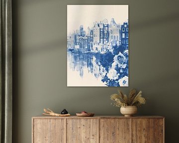 Blauw Amsterdam van Franka Poulain
