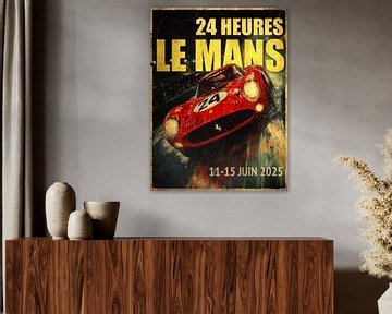 Ferrari in de 24 uurs race van Le Mans van Harmannus Sijbring