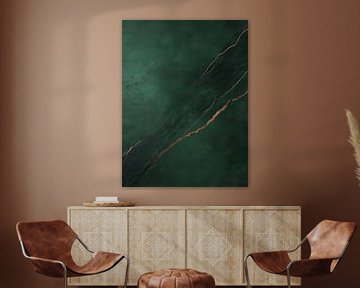 Gold and green marble by Franka Poulain