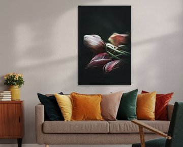 Vervagende Glorie, Fijne Kunst Tulp Stilleven van Erwin Floor
