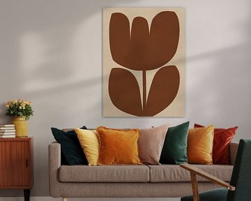 Expressionistische bloem 3 van Vitor Costa