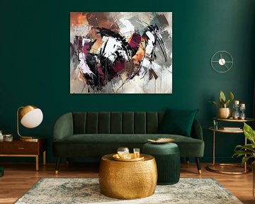 Abstracte Dynamiek van Abstract Schilderij
