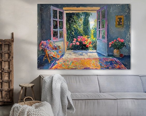 Example of the artwork in a room