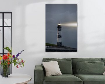 Fine art landscape of the Breskens lighthouse by John van de Gazelle fotografie