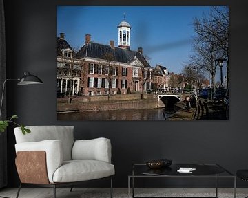 L'hôtel de ville historique de Dokkum : une icône intemporelle dans la ville aux onze cités sur Zuidfotograaf