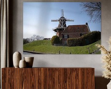 Mill Zeldenrust in Dokkum: A Beautiful Monument of History and Craftsmanship by Zuidfotograaf