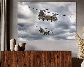 Nederlandse Chinooks boven Beekhuizerzand van Grizzly Lars