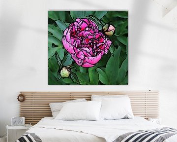 Chinese peony by Jose Lok
