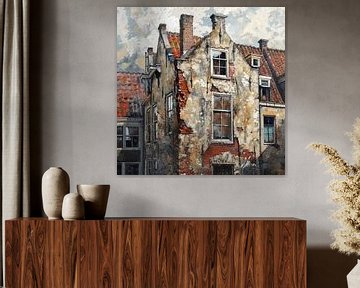 Verloren plaats huis verval kleur straatkunst textuur architectuur van gm_designs