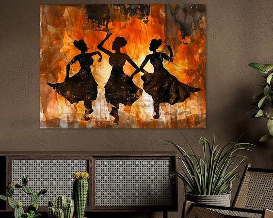 Example of the artwork in a room