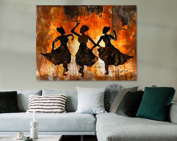 Example of the artwork in a room