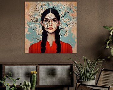 Verbonden met de natuur in een dromerig portret van Color Square