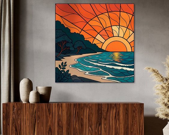 Example of the artwork in a room