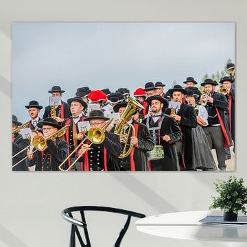 Traditional costume parade in Kirnbach
