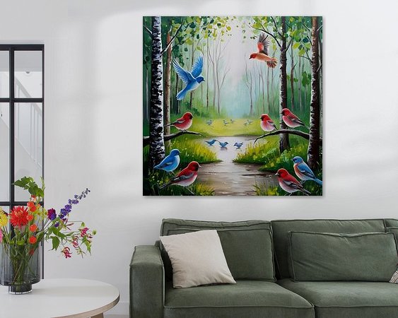 Example of the artwork in a room