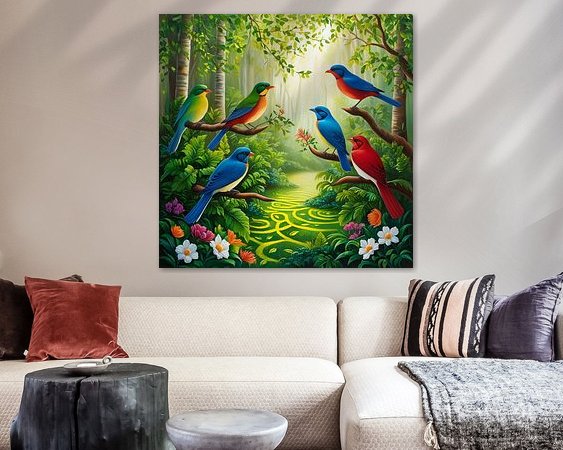 Example of the artwork in a room