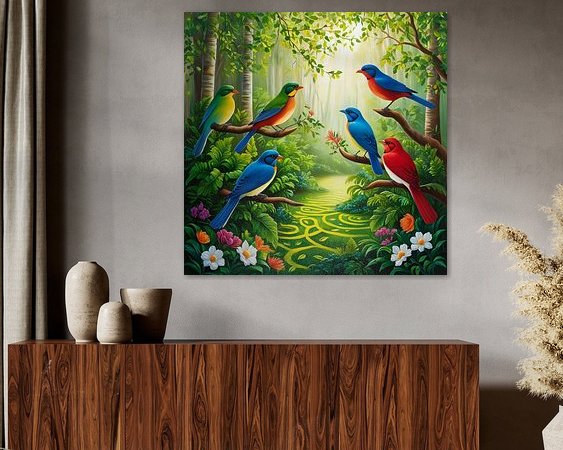 Example of the artwork in a room