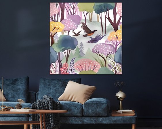 Example of the artwork in a room