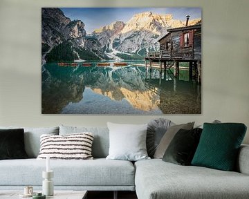 Pragser Wildsee meer in de Dolomieten van iPics Photography