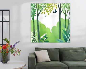 Peace of Green - Natuur Schilderij