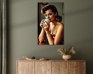 Pin-up girl vijftiger jaren