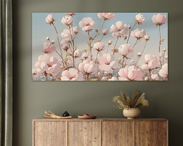 Moderne Wildblumen Landschaft im Frühling