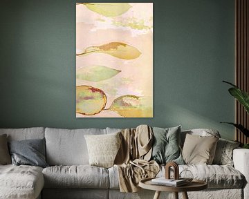 Spring is coming - sheet abstraction pastel