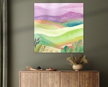 Colourful Painting Landscape Watercolour 1.0 by ComfortQ