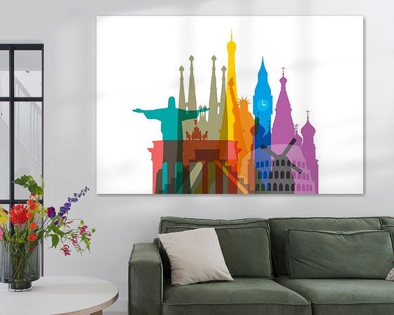 Example of the artwork in a room