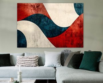 Abstracte kunst met golvende vormen van Imperial Art House