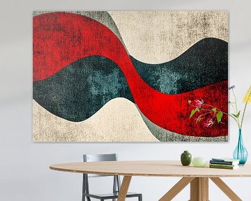 Abstract golvend ontwerp met kleur van Imperial Art House