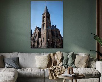 St Boniface church in Dokkum Under the Blue Sky by Zuidfotograaf