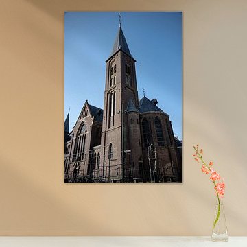 St Boniface church in Dokkum Under the Blue Sky