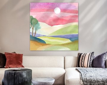 Sunset Painting Watercolour 1.0 by ComfortQ