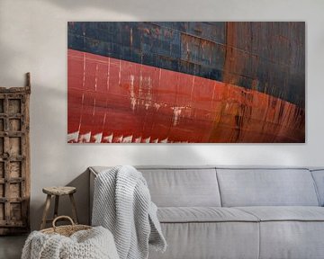 Scheepsromp in de haven van scheepskijkerhavenfotografie