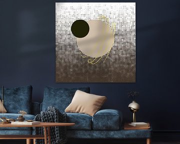 Aardtinten Geometric Abstract Art - Illustratie van ComfortQ
