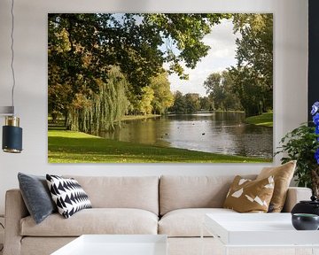 Stadsgracht Kampen Herfst van Richard Wareham