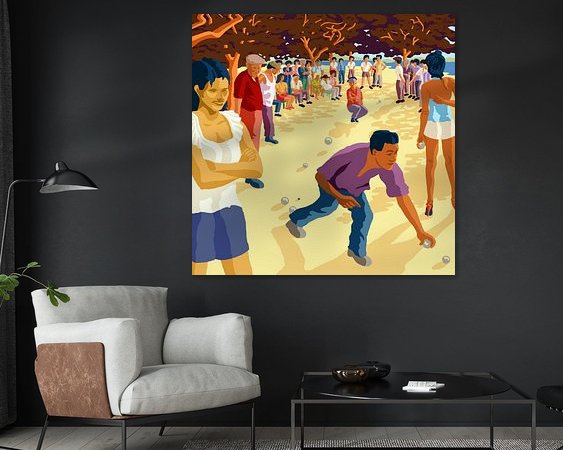 Example of the artwork in a room