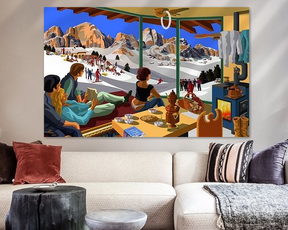 Example of the artwork in a room