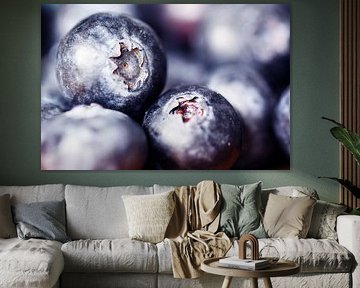 Nahaufnahme von Blaubeeren